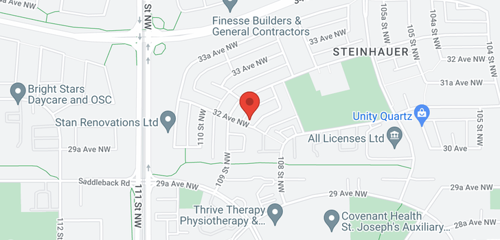 map of 3204 108A ST NW